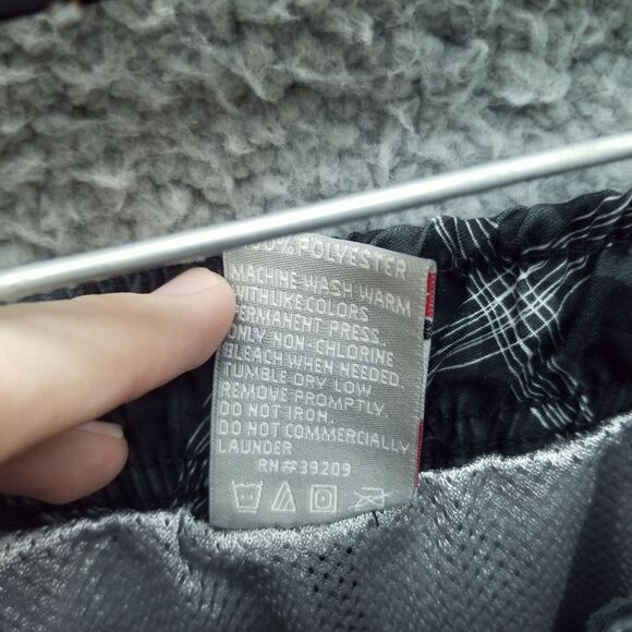 Rawlings Men's L Floral Black Trunks Swimwear 100% Polyester 35" 6" 13.5" - Picture 7 of 11